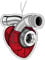 Turbolader Herz Duftbaum Auto, Auto Lufterfrischer, Car Air Freshener, Duftanhänger Auto, Auto Tuning, Auto Duftspender