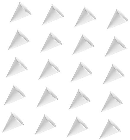 CLISPEED Distributeur De Café 250 Pièces Gobelet En Papier Conique Distributeur De Boisson Gobelet En Carton Porte-gobelet Blanche Banquet Gobelets Coniques