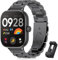 BDIG Bracelet en Métal en Acier Inoxydable pour Xiaomi Redmi Watch 5/4 et Mi Band 8 Pro - Compatible Hommes et Femmes (Noir)