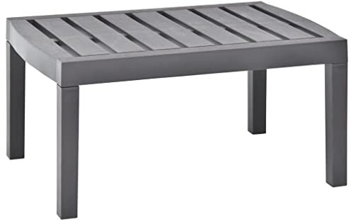RAUGAJ Dieser Artikel- Gartentisch Mokka 78x55x38cm Kunststoff - Nizza