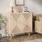 Tribesigns Moderner Aufbewahrungsschrank, freistehender Bodenschrank, klassisches Sideboard, Holz-Buffetschrank mit Türen, großer Mehrzweckschrank, für Wohnzimmer, Esszimmer, Eingangsbereich, Natur