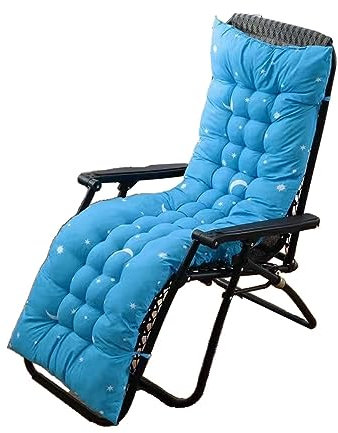 Auflagen Für Gartenliegen, Liegestuhl Auflage 170/125*53CM Anti-Rutsch Kissen Liegenauflage, Garten Liege Stuhl Polster, Tragbare Innenhof Gepolstertes Bett Relax-Liegestuhl Für Reisen,Urlaub(Color:18