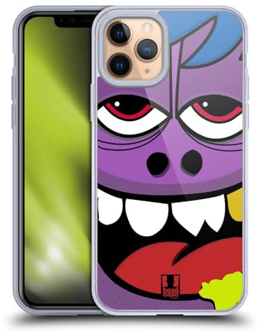 Head Case Designs Violett Hässliche Gesichter Softgelhülle Kompatibel Mit Apple iPhone 11 Pro Und Kompatibel Mit Magsafe Zubehör