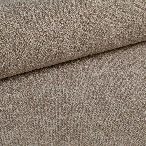 Heko Panels Polsterstoff Möbelstoff Meterware Stoff Zum Nähen Für Stühle Eckbank Bezüge Sessel Sofa Abriebfestigkeit 100000 Zyklen 200 x 142 cm Dunkelbeige Sico