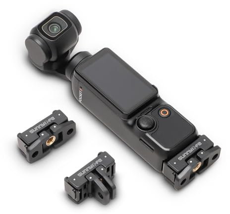 Zhixteu Magnetische Schnellwechselhalterung für DJI Osmo Pocket 3, Kamerahalterung mit 1/4 Verlängerungsanschluss