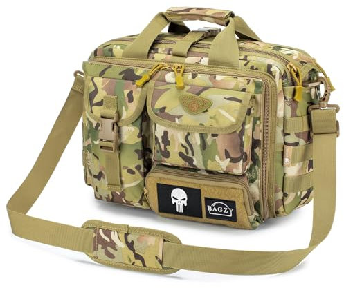 BAGZY Arbeitstasche Herren Multifunktional Taktische Tasche Range Bag Laptoptasche 14/15,6 Zoll Aktentasche Pilotentasche Bundeswehr Einsatztasche Combat Tasche Männerhandtasche Feuerwehrtasche