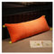 ANWEALTH Rückenkissen Lesekissen für Bett Sofa langes rechteckiges Rückenstützkissen Couchkissen großes Keilkissen zur Lendenwirbelpositionierung Lesekissen (orange 60 x 33 cm)
