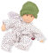 Götz 2333016 Baby Pure Cosy Lina Kiwi - 33 cm große Babypuppe aus Natur-Kautschuk ohne Haare, Blaue Augen - vegan & ökologisch ab 18 Monaten Monaten