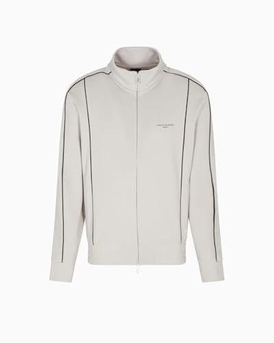 Armani Exchange Men's Long Sleeve Side Logo Zip Closure Sweatshirt