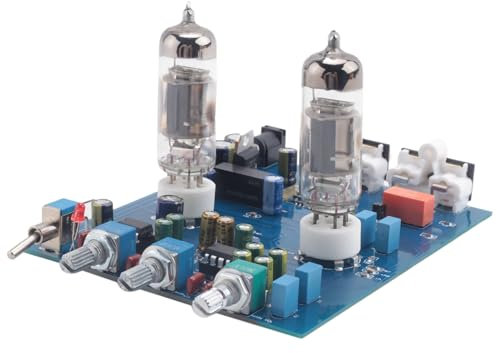 Pesfehhy Bluetooth Tube Preamplifier Fever Hifi 6J5 Bile Vacuum Tube Preamp NE5532 Pre Amplifier Tone Control Board