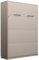 QMM Schrankbett Wandklappbett vertikal GN 140x200 mit LED Beleuchtung weiß, Eiche, Congo (Congo)