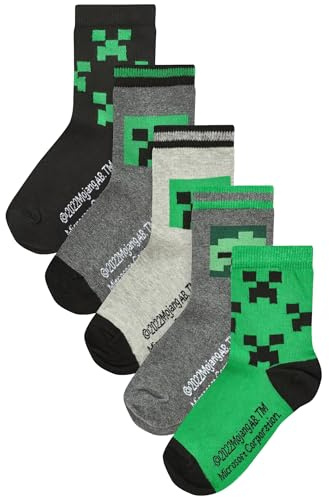 NEXT Jungen 5er-Pack Socken mit lizenziertem Motiv und hohem Baumwollanteil 31-40
