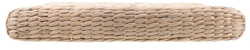 EXAOMBLE Home Quadratische Sitzmatte aus Synthetischem Material Flexible und Bequeme Gewebte Meditationsmatte in Beige für Innenbereich und Meditation Geeignet
