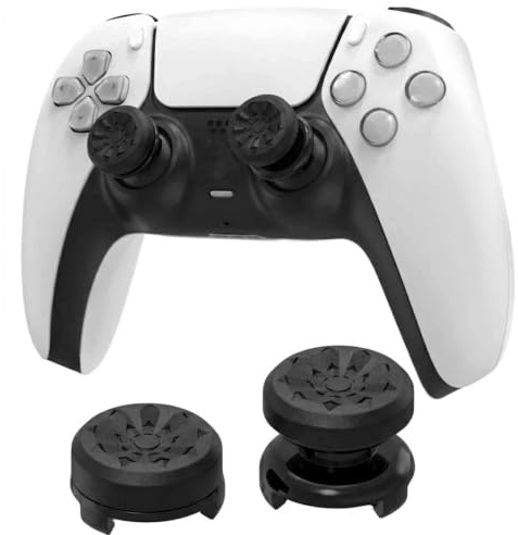 GWEOR Thumbsticks, Silicone Copertina Thumbsticks Grip per PS4 Controller e PS5 Controller, per Joystick PS5 PS4, Aiuto con Mirare