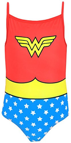 Wonder Woman DC Comics Costume da Bagno per Ragazze Multicolore 4-5 Anni