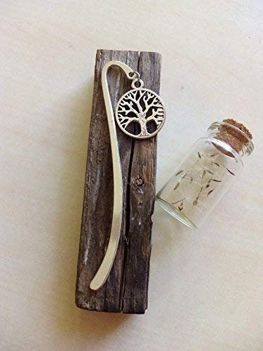 segnalibro albero della vita argento idea regalo bomboniera battesimo cresima prima comunione laurea matrimonio amante dei libri lettore