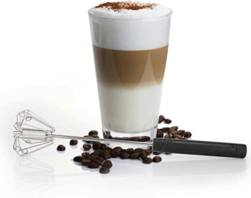 Börner Cappuccinatore Milchaufschäumer (35cm) • Cremiger Milchschaum für Kaffee, Latte Macchiato & mehr • Manuell bedienbar • Hochwertiger Mixquirl • Milchschäumer manuell
