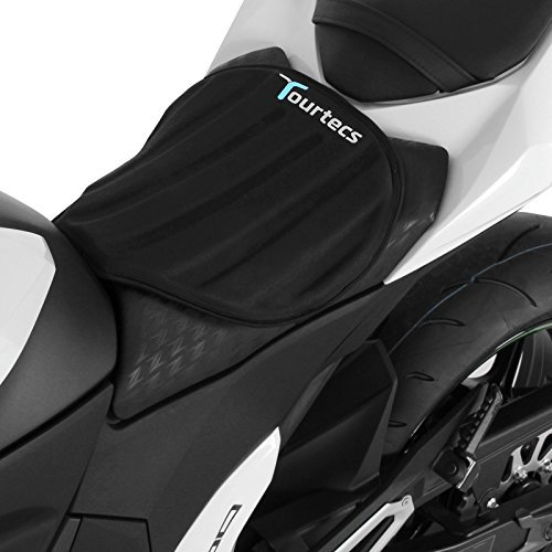 Tourtecs - Motorrad Sitzauflage für Yamaha XJ 900 S Diversion,VMAX/ 1700 Gel Pad Sitzbank Neopren M Schwarz