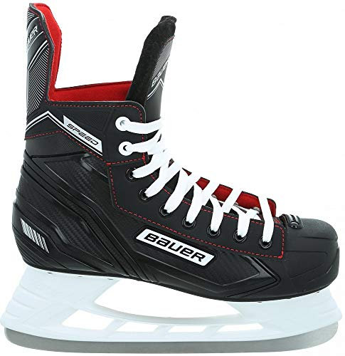 Bauer Sports GmbH Eishockey Schlittschuhe Speed Skate SR schwarz Weiss rot Silber - 9/44.5