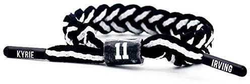 Lorh's store Basketball Team Sterne Armbänder Hand weben verstellbare Sport Schnürsenkel Armband (① Kyrie Irving)