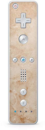 Skins4u Aufkleber Design Schutzfolie Vinyl Skin kompatibel mit Nintendo Wii Remote Controller Marmor Gold