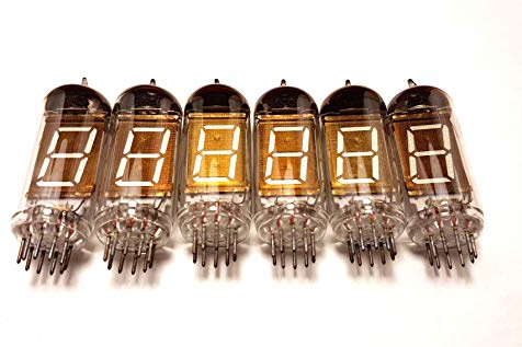 IV-12 Große Vfd 7-Segment-Uhrenröhren, 6 Stück