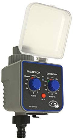 S&M 590054 Programador de Grifo de 1 Salida para riego automático H-M, Color Gris/Negro, 3/4