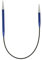 KnitPro K47059 Rundstricknadel, Metal, Blau, 25cm / 4.5mm