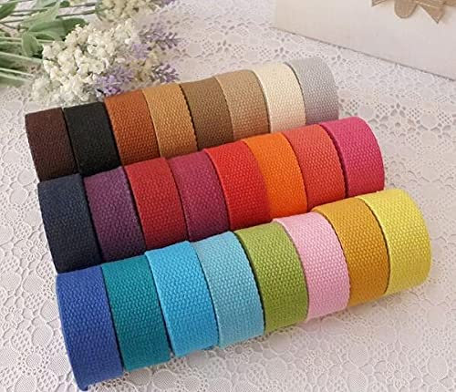 30mm, 1,18 ''12 mètres Bricolage Couleur Bonbon tricoté Rubans Ceinture Sac en Toile Sangle, Sac Bagages Rubans