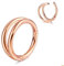 Milacolato 16G Septum Clicker Nasenringe 316L Chirurgenstahl Nase Hoop Doppel Offen Gestapelt Helix Turm Conch Knorpel Daith Tragus Ohrringe Conch Piercing Schmuck für Damen