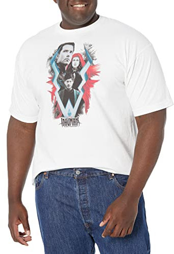 Marvel Herren Inhumans TV T-Shirt, Weiß, L Groß Tall