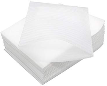 100 Stück Schaumstoffbeutel 10,2 x 15,2 cm in weißen Schaumstoffbeuteln zum Schutz von Geschirr, Porzellan, zerbrechlichen Gegenständen, Verpackung, Dämpfungszubehör