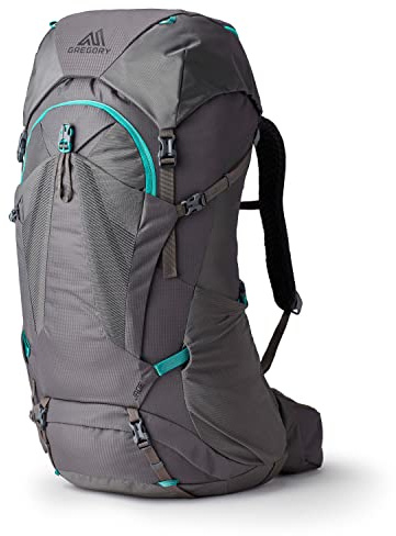 Gregory W Jade 53 Rc Grau - Robuster komfortabler Damen Alpin Rucksack, 53l, Größe Small - Medium - Farbe Mist Grey