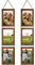 EYMPEU 13x18 Collage Dreifach aufgehängt Bilderrahmen Set, rustikale 6 offen vertikalen Rahmen gemacht, um 13x18 cm Foto-Postkarte für Wanddekoration anzuzeigen, Braun