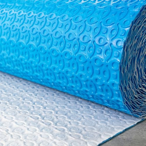 Tile decoupling mat/anti-crack matting - uncoupling waterproof membrane rapid mat durable base roll for under tile 3.6mm thickness, 5sqm roll(1M Width x 5M Length) (1mx10m Roll)