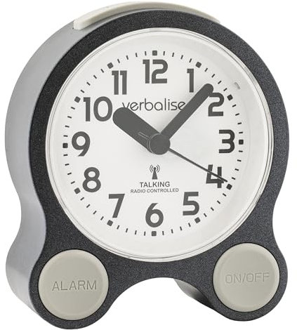 Verbalise VTC-05 Radio Controlled Talking Clock (Gunmetal)