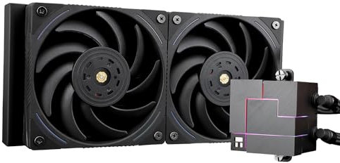 Thermalright Core Matrix 240 Black CPU Liquid Cooler,Efficient PWM Controlled Pump 3000RPM,TL-K12 series PWM Fan×2,for AMD AM4/AM5,Intel 1150/1151/1200/1700/2011
