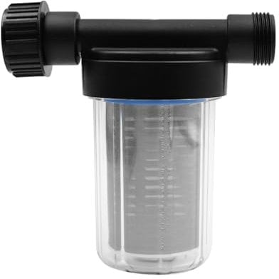 ZONADAH Filtro sedimentario tubo da giardino, filtro pompa dell'acqua, filtro filtro filtro in acciaio inox, sistema di irrigazione a goccia trasparente per prato, cortile, irrigazione agricola