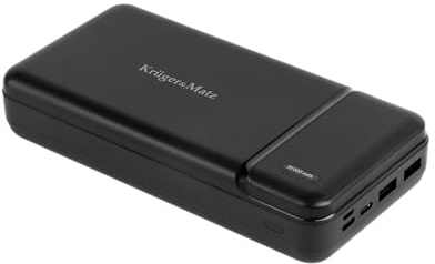Krüger&Matz Powerbank 30000 mAh Li-pol 2 x USB USB-C cavo KM0907