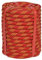 1/2 Inch Climbing Rope - 50 Ft Red, 48 Strand Tree Climbing & Rappelling, Static Nylon/Polyester Braided, Bull Rope for Tree Pulling & Nautical Rigging