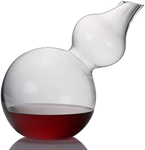 AttreX décanteur de whisky Gourde Carafe à vin, carafe rapide en verre transparent soufflé à la main, améliorant la saveur et l'arôme du vin, accessoires for le vin Carafes à liqueur