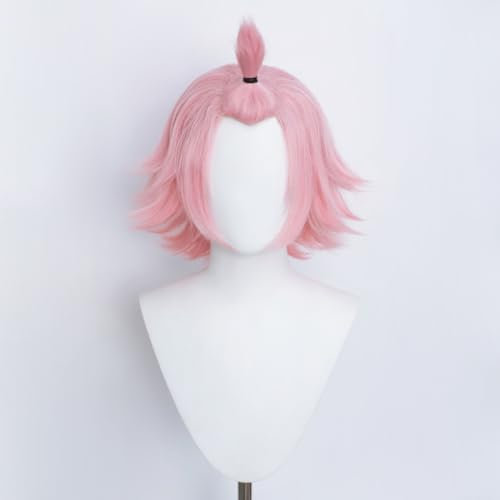 Diona Perücke Genshin Impact Mondstadt Cosplay Rosa Kurzes Haar mit einer Stirn für Frauen Cos Diona Rollenspiel Party Halloween Weihnachten