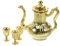 KOMBIUDA Teetasse 1 Satz Miniatur- Spiel-Teekannen-Set Puppenhaus-Küchenset teekessel Retro puppenhauszubehör Spielzeuge Modelle Mini-Küchenzubehör Spielzeug Tasse