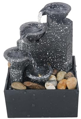 Folpus Water Fountain Tabletop Waterfall Meditation Fountain,Zen Garden Water Fountain Tabletop Ornament, 003
