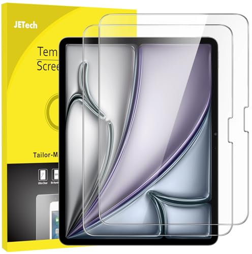JETech Schutzfolie für iPad Air 13 Zoll M3/M2 (2025/2024), 9H Gehärtetes Displayschutz, HD Klar, 2 Stück