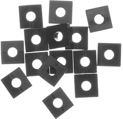 FUNOMOCYA 15pcs Guitar Locking Nut Clamp Blocks Metal Material Locking Nut Block for Electric Guitar Accessories