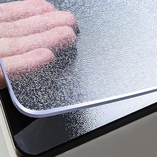 Pvc Tischdecke Transparent 3mm 5mm Mattierte Tischfolie Durchsichtige Fettdicht Kratzfeste Hitzebeständig Wasserdicht Transparente Tischschutz Tisch Schutzfolie PVC Folie Tischunterlage(Frosted 5mm,60