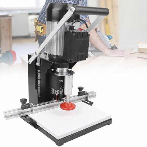 vnmudzeo Hinge Boring Machine 750 W/1100 W,45-9.5 mm 48-6 mm Woodworking Hinge Boring Processing Equipment,Adjustable Punching Depth 0-40 mm,48-6mm-220V