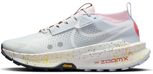 NIKE Herren Zegama 2 Sneaker, Pure Platinum/Football Grey/Pink Foam/Weiß, 45 EU