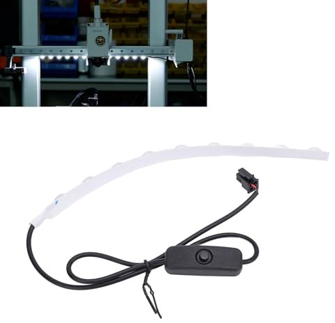 3D Drucker LED Lichtleisten Set, für Lab A1 Mini, Hohe Helligkeit, Weißes Licht, 24 V, Lampenleiste, Einfach zu Installieren, LED Licht, 3D Drucker Zubehörteile